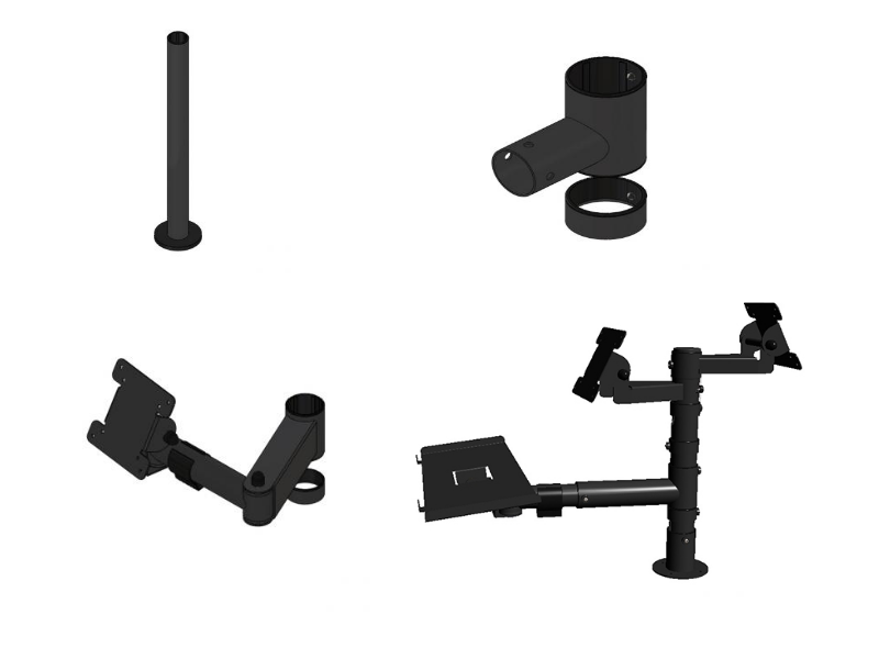Комплект эргономичных стоек 2